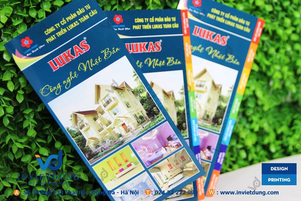 Mẫu tờ rơi A4 gấp 3 sơn LUKAS